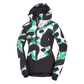BU-6355SNW women's ski allover print insulated jacket KAYLEIGH