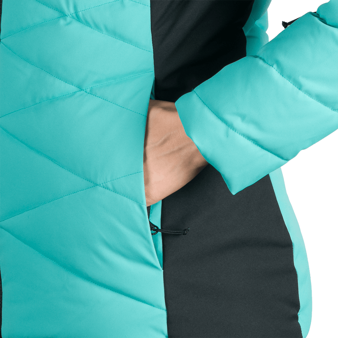 BU-6349SNW women's ski insulated trendy jacket with fur ABIGAYLE