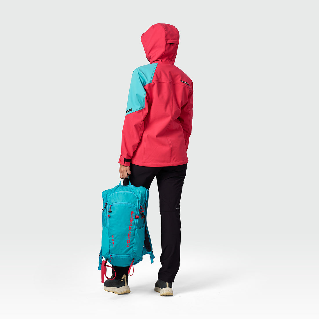 BU-6450OR women's outdoor hoody softshell jacket 3L TRIANN
