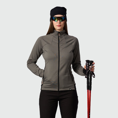 MI-46271SKP women's ski-touring sweater grid active sport full zip ZMRZLA1
