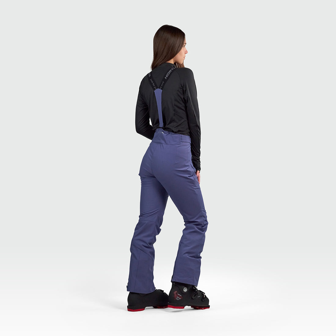 NO-6091SNW women's ski comfortable trousers with braces GEMNA