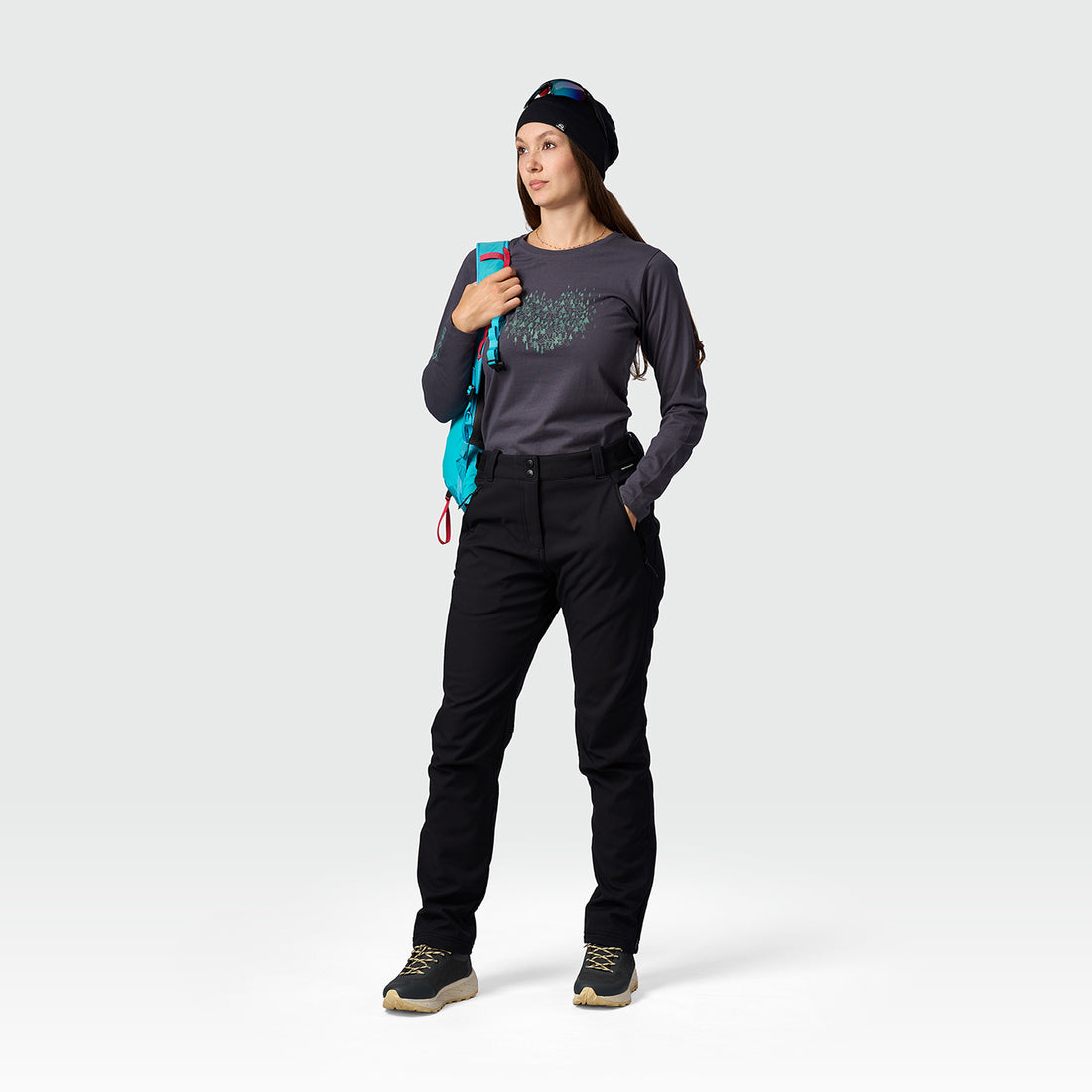 NO-6110OR women's outdoor softshell pants 3L RUUT