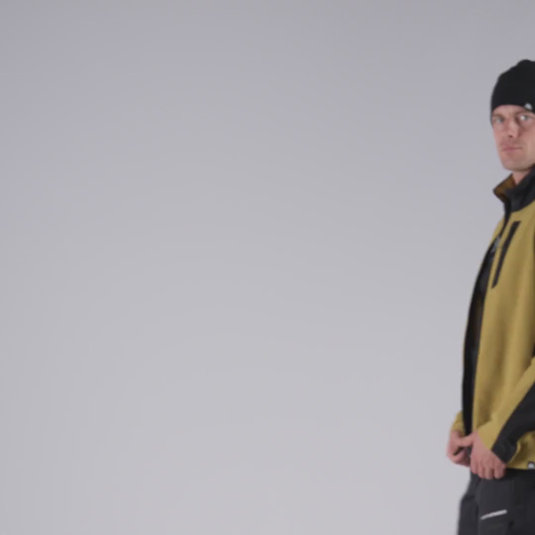 MI-3943OR men's trekking technical sweater with reinforcement TIAN - MI-3943OR.mp4