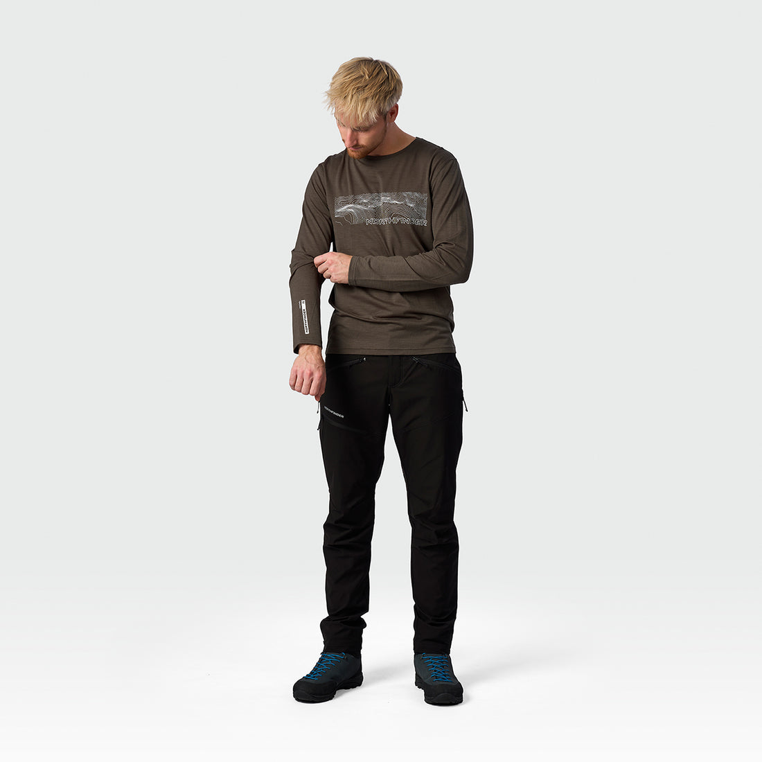 TR-5076OR men's merino blend T-shirt long sleeve GUILLER