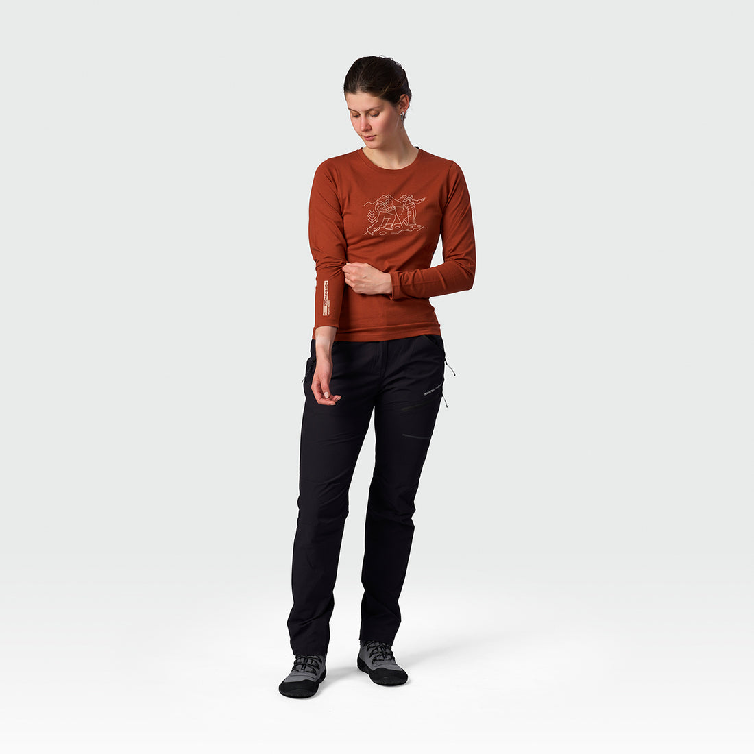 TR-6071OR women's organic cotton T-shirt NERE