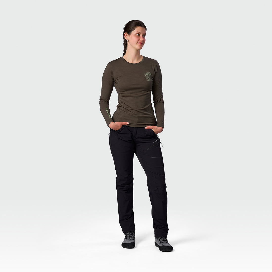 TR-6076OR women's merino blend T-shirt long sleeve RAYMUNE
