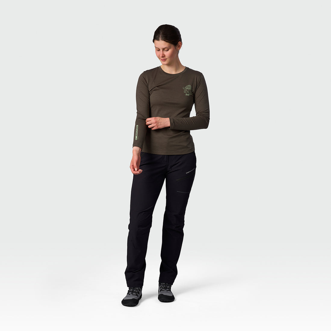TR-6076OR women's merino blend T-shirt long sleeve RAYMUNE