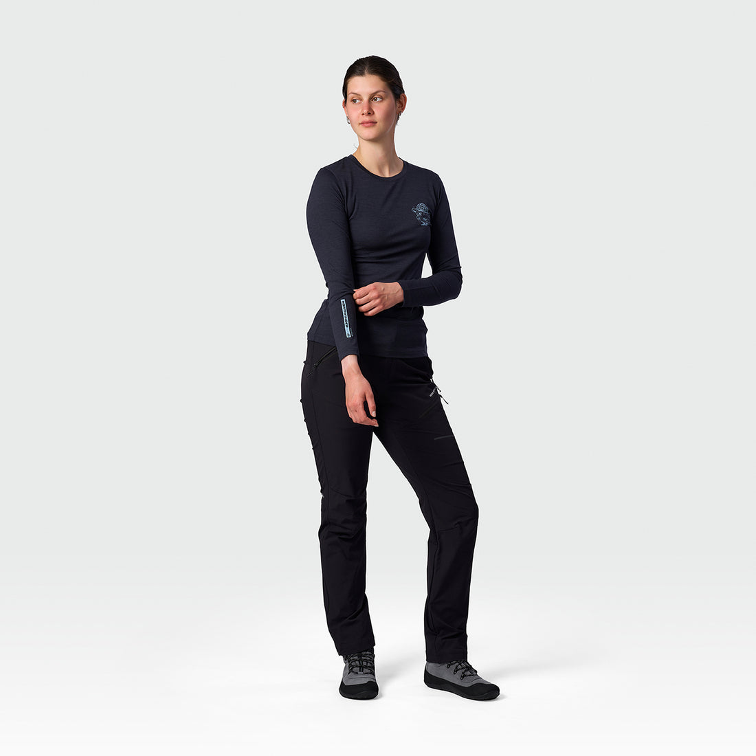 TR-6076OR women's merino blend T-shirt long sleeve RAYMUNE