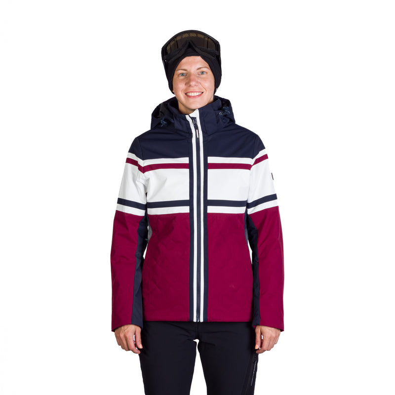 Women's ski jacket insulated with membrane SKYLA 